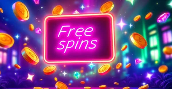 Die Vorteile eines Casino Bonus ohne Einzahlung werden visualisiert, mit Symbolen für Freispiele und Gewinne.