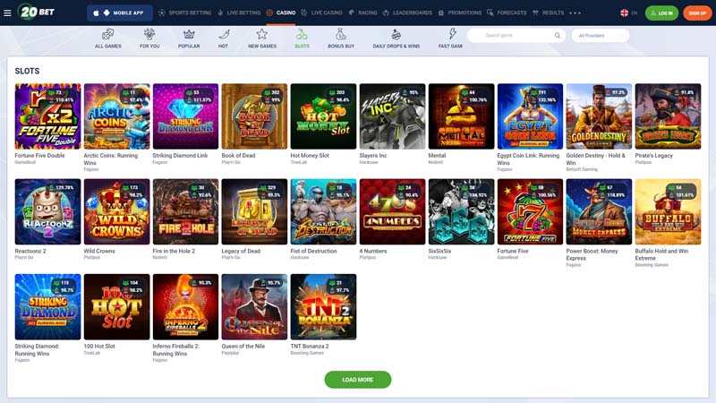 Thumbnail 20bet slots