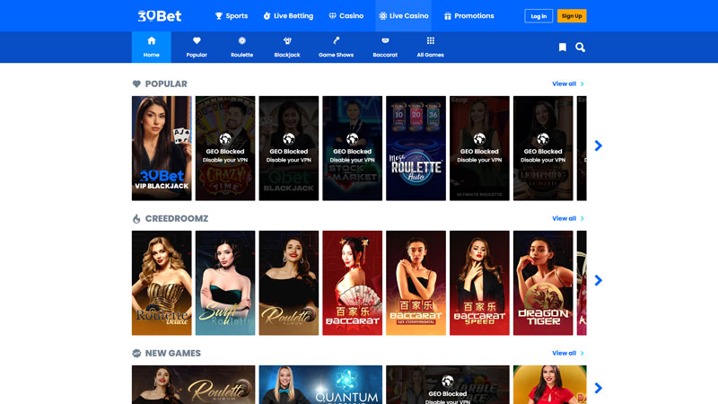 Thumbnail 30bet live