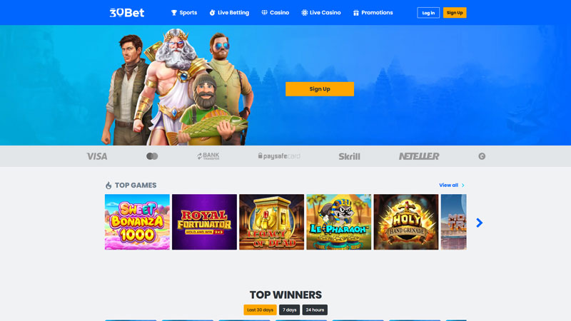 Thumbnail 30bet lobby