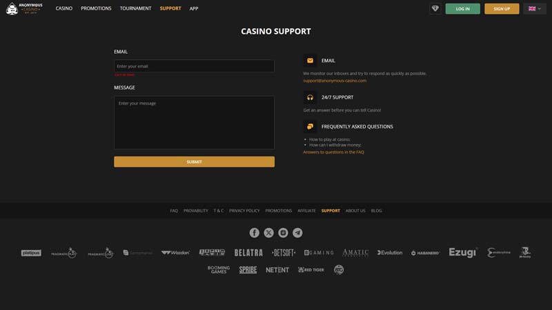 Thumbnail anonymous-casino support