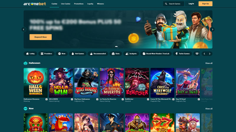 Thumbnail arcanebet lobby
