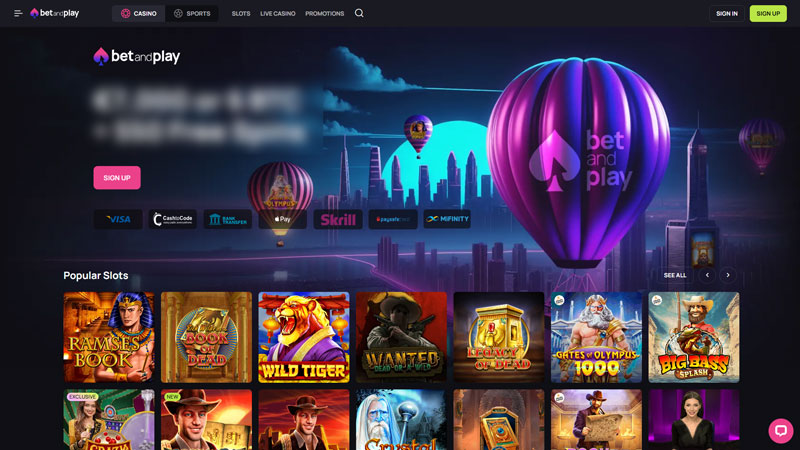 Thumbnail betandplay lobby
