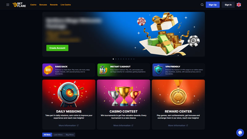 Thumbnail betflare lobby