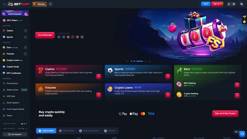 Thumbnail betfury lobby