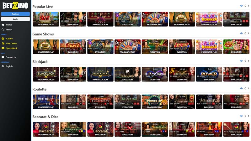 Thumbnail betzino live