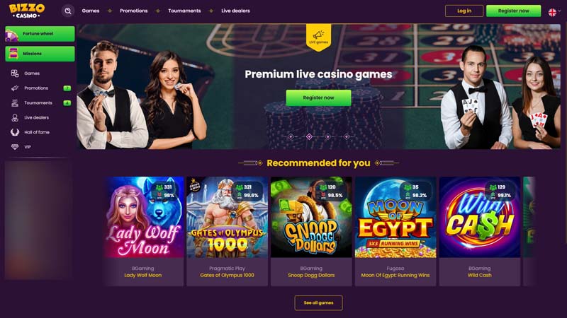 Thumbnail bizzo-casino lobby