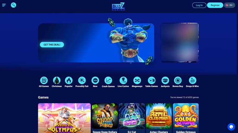 Thumbnail blizz-casino lobby