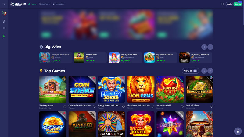 Thumbnail bruno-casino lobby
