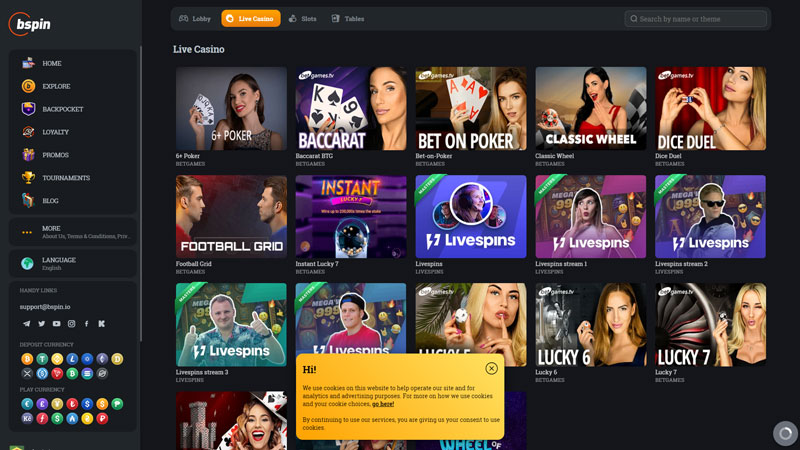 Thumbnail bspin live