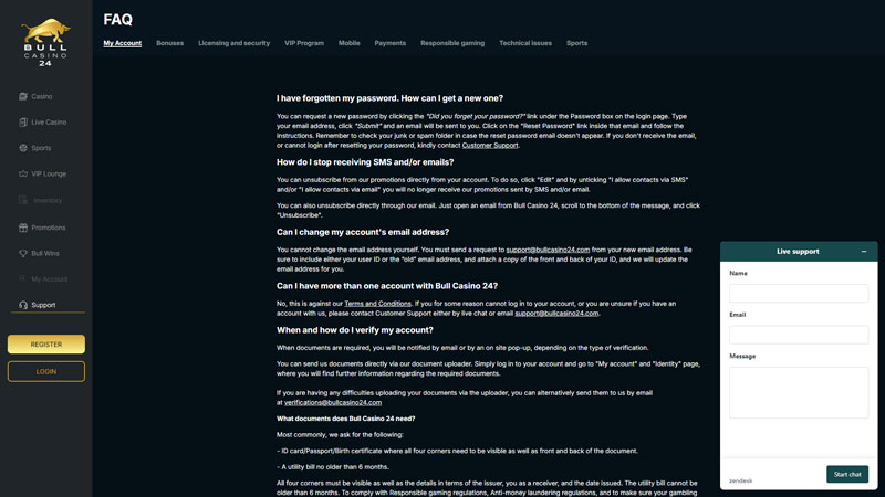 Thumbnail bull-casino support