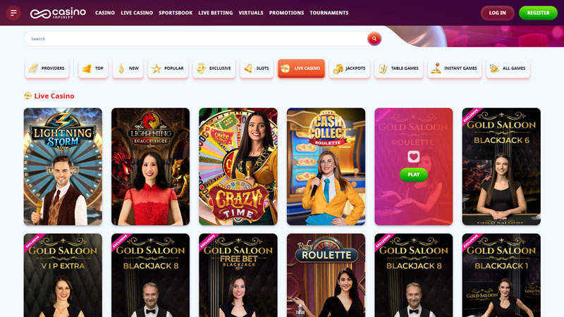 Thumbnail casino-infinity live