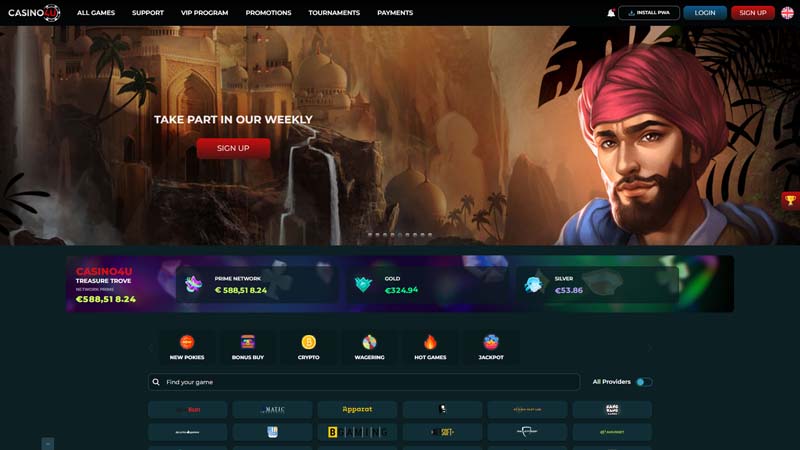 Thumbnail casino4u lobby