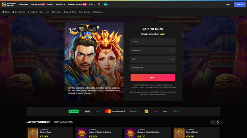 Thumbnail casinobuck lobby