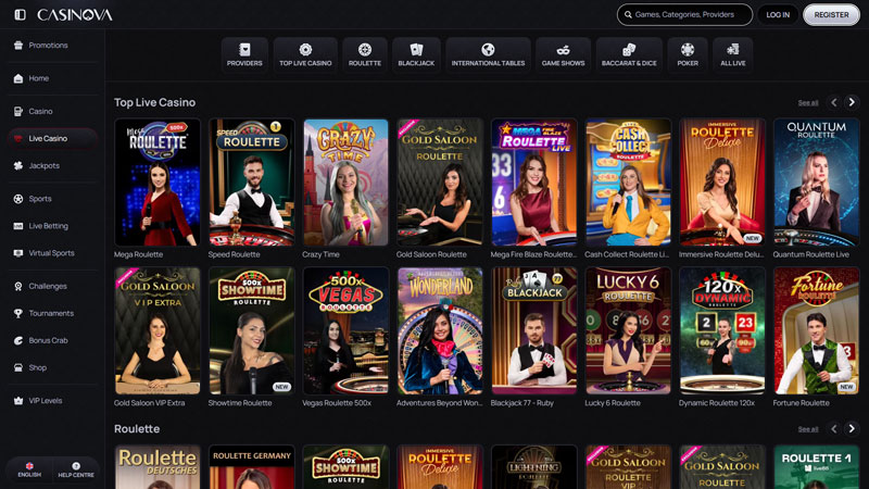 Thumbnail casinova live