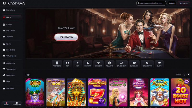 Thumbnail casinova lobby