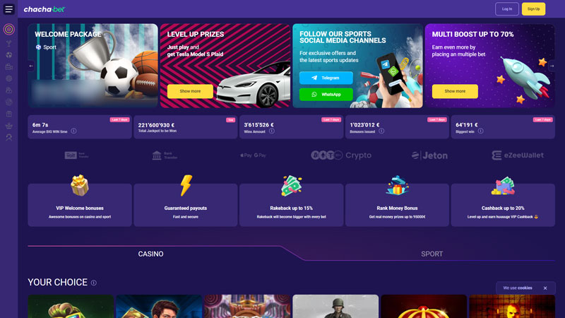 Thumbnail chachabet lobby