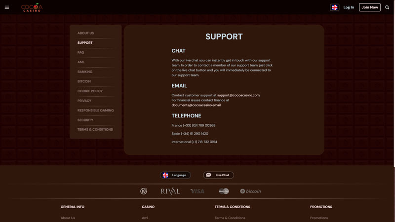 Thumbnail cocoa-casino support