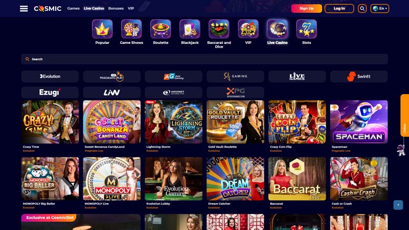 Thumbnail cosmicslot live