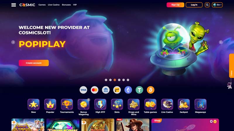 Thumbnail cosmicslot lobby