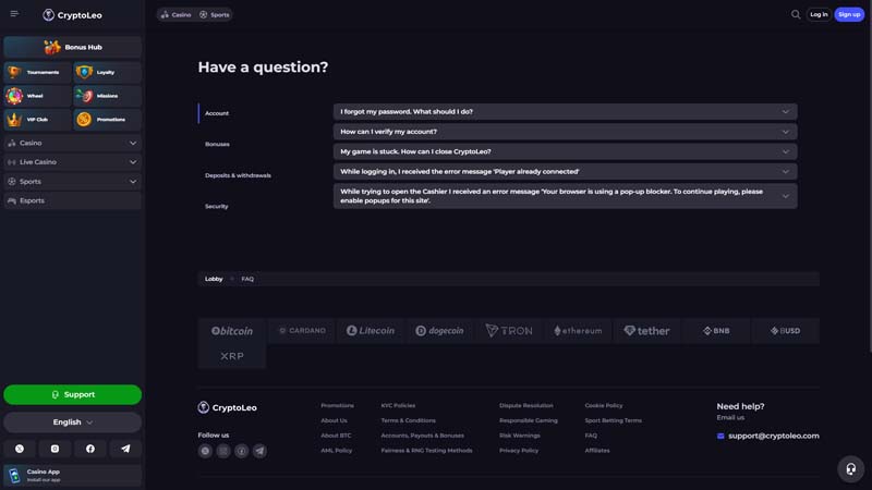 Thumbnail cryptoleo support