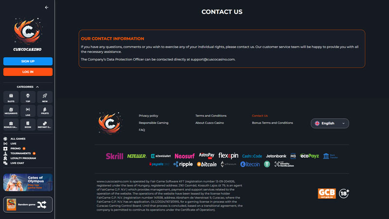 Thumbnail cusco-casino support