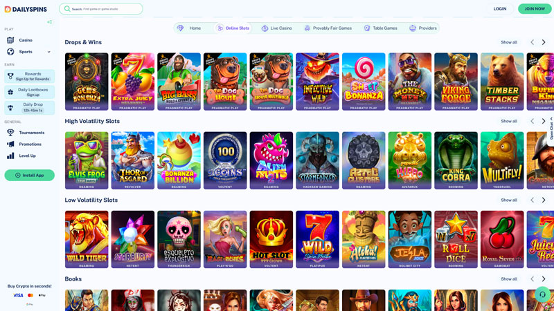 Thumbnail dailyspins slots