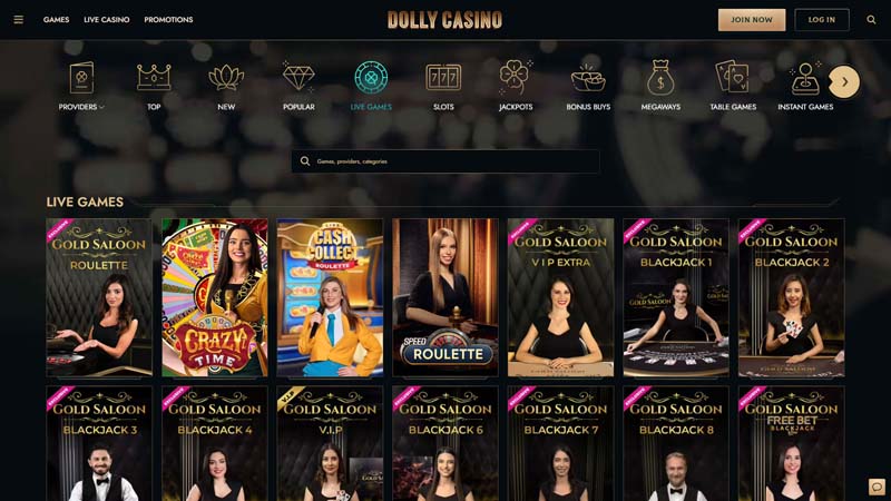 Thumbnail dollycasino live