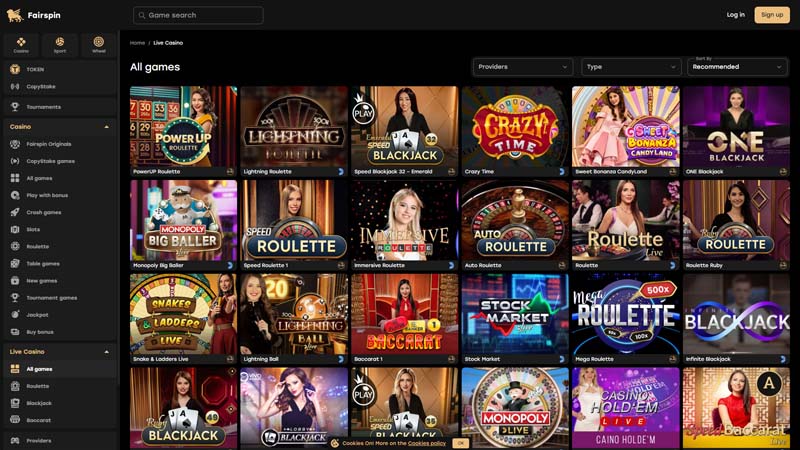 Thumbnail fairspin live