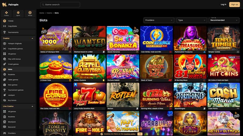 Thumbnail fairspin slots