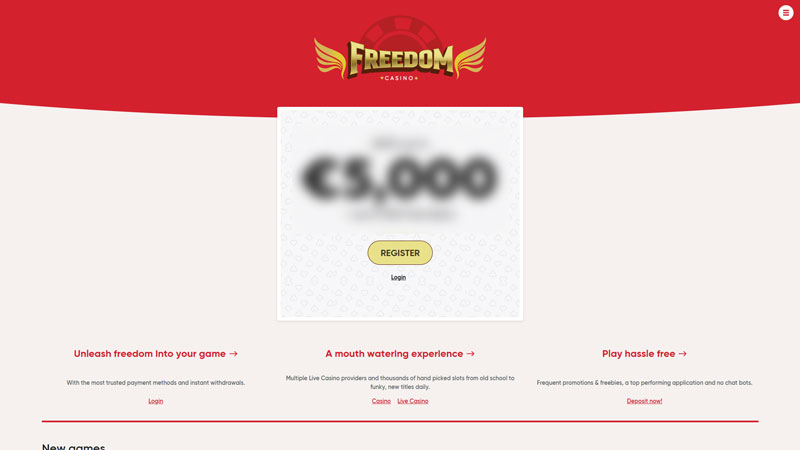 Thumbnail freedom-casino lobby