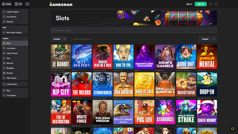 Thumbnail gamegram slots