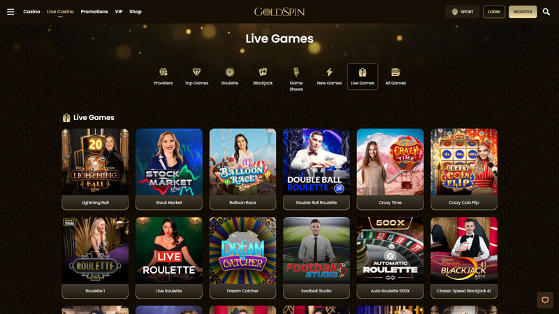 Thumbnail goldspin live