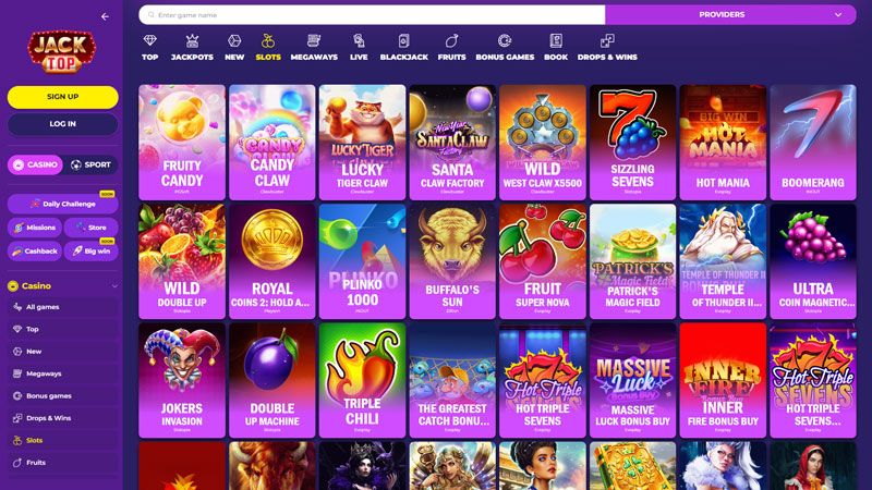 Thumbnail jacktop slots