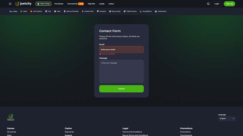 jeetcity support screenshot