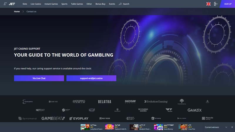 Thumbnail jet-casino support