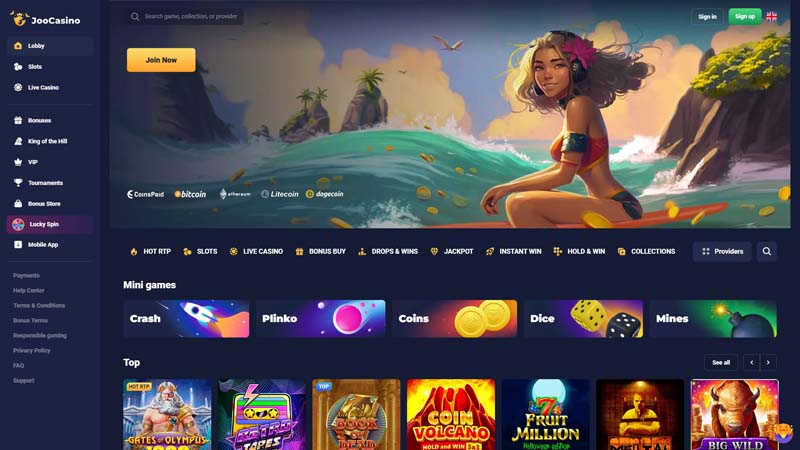 Thumbnail joo-casino lobby