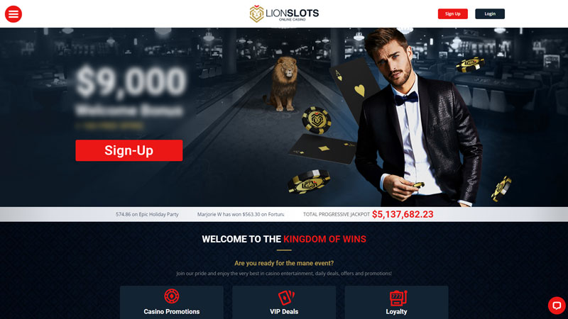 Thumbnail lion-slots lobby