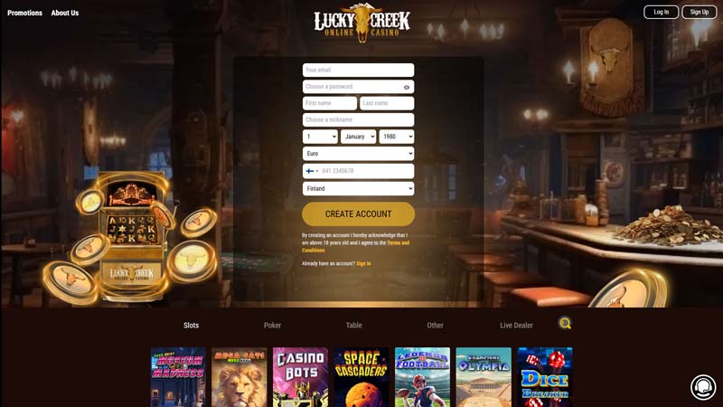 Thumbnail lucky-creek-casino lobby