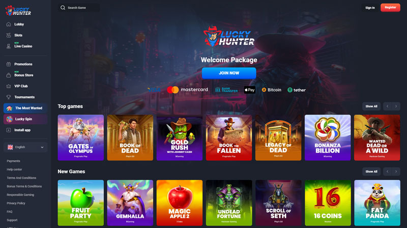 Thumbnail luckyhunter lobby