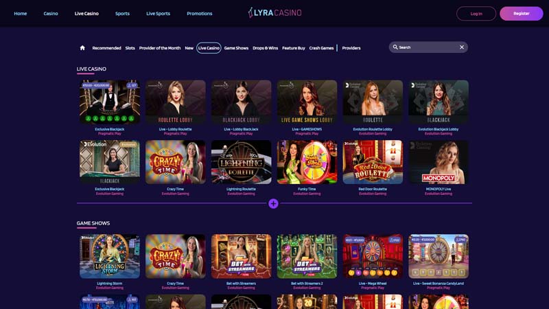 Thumbnail lyracasino live