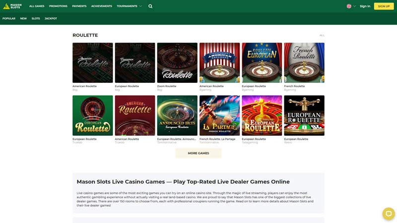 Thumbnail mason-slots live