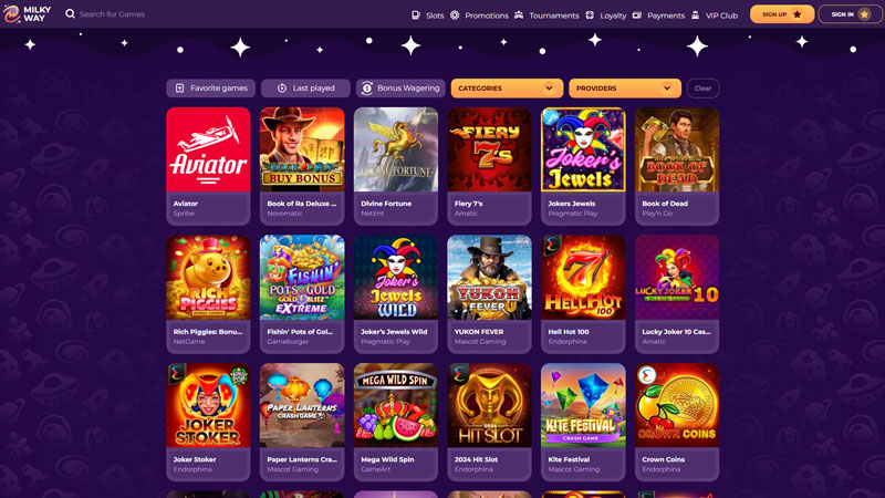 Thumbnail milkyway slots