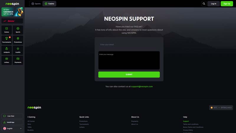 Thumbnail neospin support