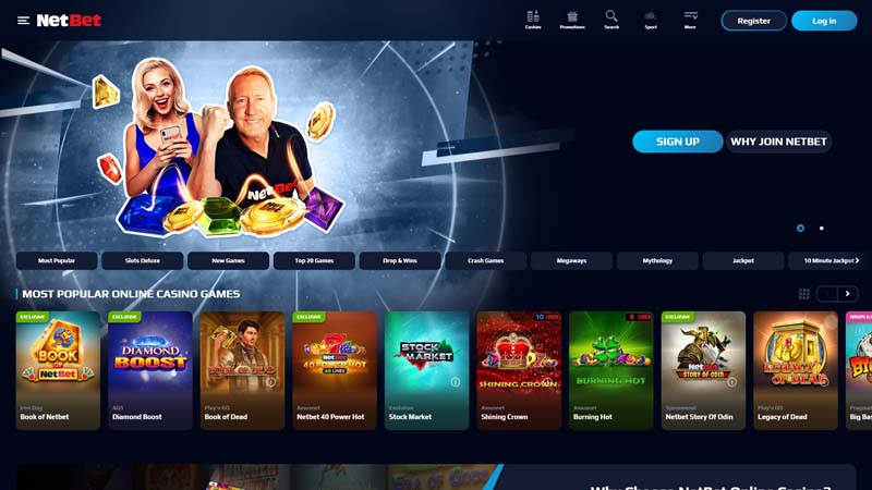 Thumbnail netbet-casino lobby