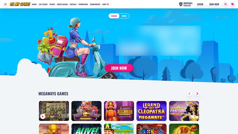 Thumbnail ohmyspins lobby