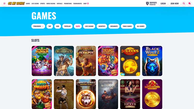 Thumbnail ohmyspins slots