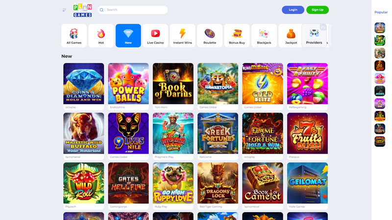 Thumbnail plangames slots