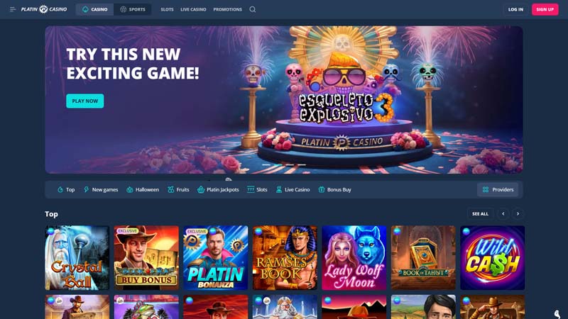 Thumbnail platin-casino lobby