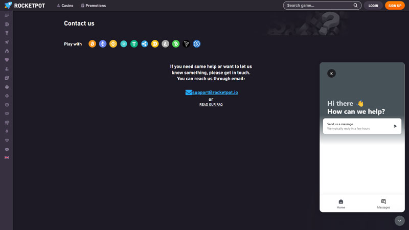 Thumbnail rocketpot support